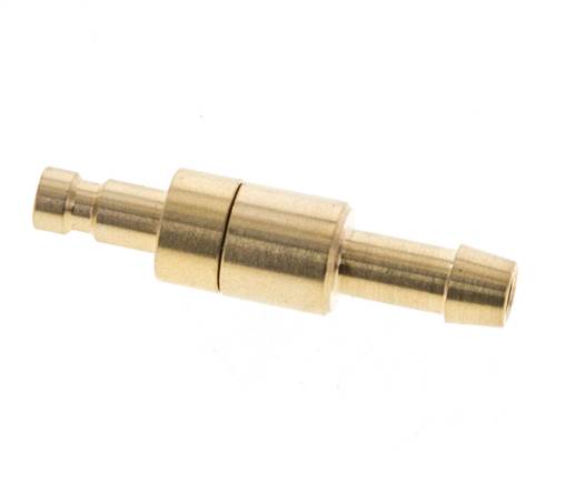 Laiton DN 2.7 (Micro) Bouchon de raccord d'air Colonne de tuyau 5 mm Double obturation