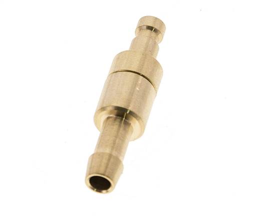 Laiton DN 2.7 (Micro) Bouchon de raccord d'air Colonne de tuyau 5 mm Double obturation