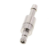 Laiton nickelé DN 2.7 (Micro) Bouchon de raccord d'air Colonne de tuyau 4 mm Double obturation