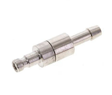 Laiton nickelé DN 2.7 (Micro) Bouchon de raccord d'air Colonne de tuyau 4 mm Double obturation