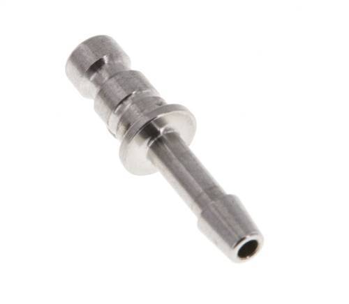 Stainless Steel 316L DN 2.7 (Micro) Air Coupling Plug 3 mm Hose Pillar