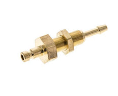 Brass DN 2.7 (Micro) Air Coupling Plug 3 mm Hose Pillar Bulkhead