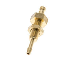 Brass DN 2.7 (Micro) Air Coupling Plug 3 mm Hose Pillar Bulkhead