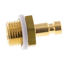 Brass DN 2.7 (Micro) Air Coupling Plug G 1/8 inch Male [5 Pieces]