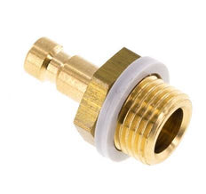 Brass DN 2.7 (Micro) Air Coupling Plug G 1/8 inch Male [5 Pieces]