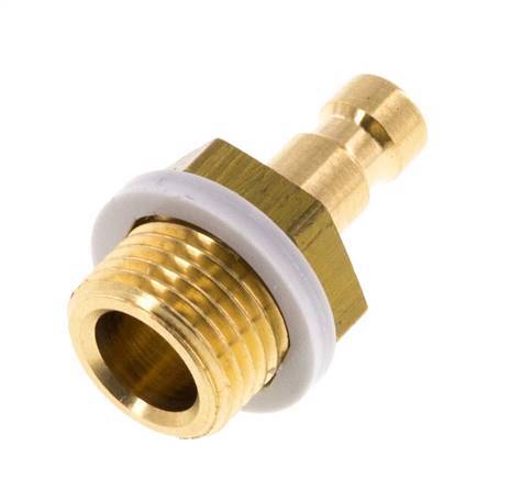 Brass DN 2.7 (Micro) Air Coupling Plug G 1/8 inch Male [5 Pieces]
