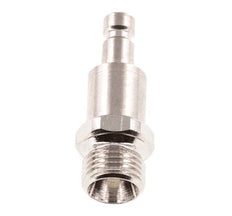 Laiton nickelé DN 2.7 (Micro) Bouchon de raccord d'air G 1/8 pouce mâle à double obturation