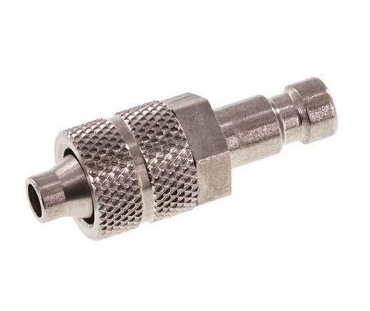Stainless steel DN 2.7 (Micro) Air Coupling Plug 4x6 mm Union Nut
