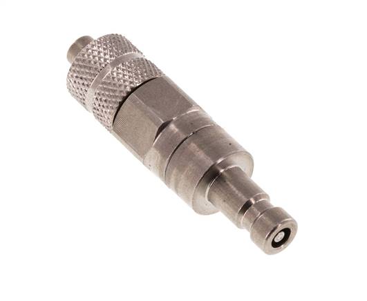 Acier inoxydable DN 2.7 (Micro) Coupleur d'air Bouchon 4x6 mm Écrou-raccord Double obturation