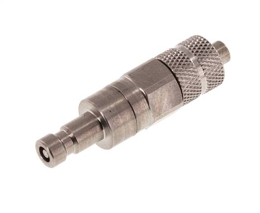 Acier inoxydable DN 2.7 (Micro) Coupleur d'air Bouchon 4x6 mm Écrou-raccord Double obturation
