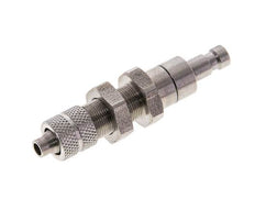 Acier inoxydable DN 2.7 (Micro) Coupleur d'air Bouchon 4x6 mm écrou-union Cloison à double obturation