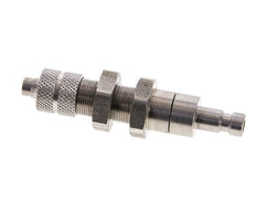 Acier inoxydable DN 2.7 (Micro) Coupleur d'air Bouchon 4x6 mm écrou-union Cloison à double obturation