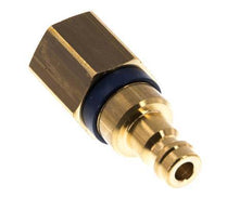 Brass DN 5 Blue Air Coupling Plug G 1/4 inch Female