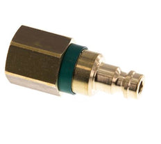 Bouchon de raccord d'air vert DN 5 en laiton G 1/4 pouce femelle