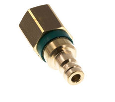 Bouchon de raccord d'air vert DN 5 en laiton G 1/4 pouce femelle