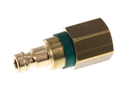 Bouchon de raccord d'air vert DN 5 en laiton G 1/4 pouce femelle