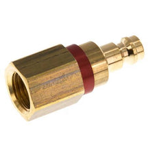 Brass DN 5 Red Air Coupling Plug G 1/4 inch Female