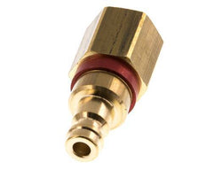 Brass DN 5 Red Air Coupling Plug G 1/4 inch Female