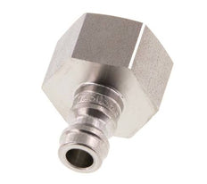 Bouchon de raccord d'air rouge DN 5 en acier inoxydable G 3/8 pouce femelle à double obturation