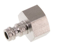 Bouchon de raccord d'air rouge DN 5 en acier inoxydable G 3/8 pouce femelle à double obturation