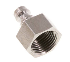 Bouchon de raccord d'air rouge DN 5 en acier inoxydable G 3/8 pouce femelle à double obturation