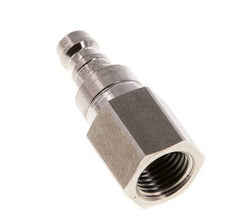 Stainless Steel 316L DN 5 Air Coupling Plug G 1/4 inch Female Double Shut-Off