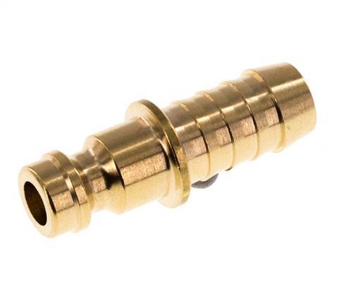 Brass DN 5 Air Coupling Plug 8 mm Hose Pillar [5 Pieces]
