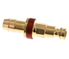 Laiton DN 5 codage rouge Bouchon d'accouplement d'air Pilier de tuyau de 9 mm
