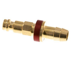 Laiton DN 5 codage rouge Bouchon d'accouplement d'air Pilier de tuyau de 9 mm