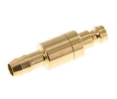 Laiton DN 5 Air Coupling Plug 8 mm Hose Pillar Double Shut-Off