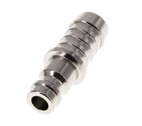 Nickel-plated Brass DN 5 Air Coupling Plug 9 mm Hose Pillar [5 Pieces]
