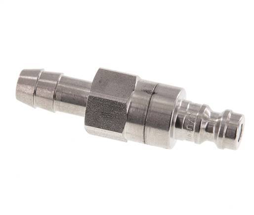 Acier inoxydable DN 5 Air Coupling Plug 8 mm Hose Pillar Double Shut-Off