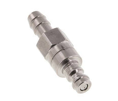 Acier inoxydable DN 5 Air Coupling Plug 8 mm Hose Pillar Double Shut-Off