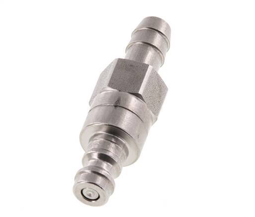 Acier inoxydable DN 5 Air Coupling Plug 8 mm Hose Pillar Double Shut-Off