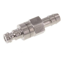 Acier inoxydable DN 5 Air Coupling Plug 8 mm Hose Pillar Double Shut-Off