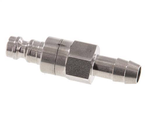 Acier inoxydable DN 5 Air Coupling Plug 8 mm Hose Pillar Double Shut-Off