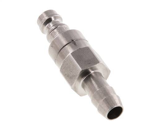 Acier inoxydable DN 5 Air Coupling Plug 8 mm Hose Pillar Double Shut-Off