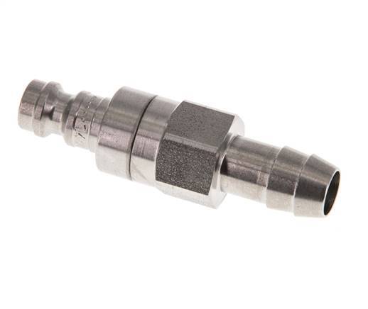 Acier inoxydable DN 5 Air Coupling Plug 9 mm Hose Pillar Double Shut-Off