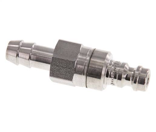 Acier inoxydable 316L DN 5 Air Coupling Plug 8 mm Hose Pillar Double Shut-Off