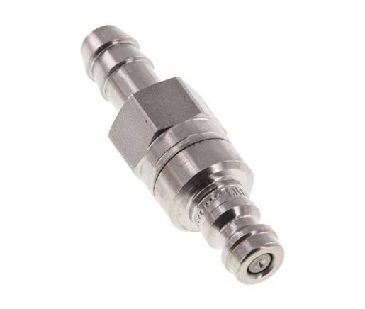 Acier inoxydable 316L DN 5 Air Coupling Plug 8 mm Hose Pillar Double Shut-Off