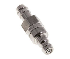 Acier inoxydable 316L DN 5 Air Coupling Plug 9 mm Hose Pillar Double Shut-Off