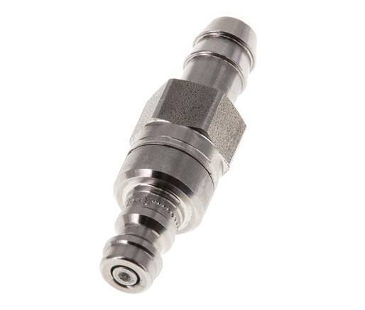 Acier inoxydable 316L DN 5 Air Coupling Plug 9 mm Hose Pillar Double Shut-Off