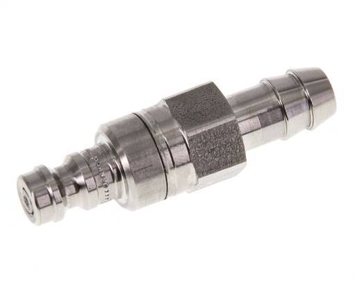 Acier inoxydable 316L DN 5 Air Coupling Plug 9 mm Hose Pillar Double Shut-Off