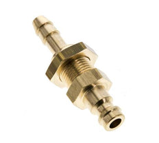 Laiton DN 5 Air Coupling Plug 6 mm Hose Pillar Bulkhead