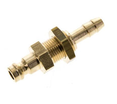Laiton DN 5 Air Coupling Plug 6 mm Hose Pillar Bulkhead