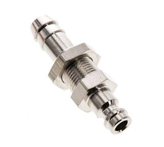 Laiton nickelé Coupleur d'air DN 5 Bouchon 9 mm Colonne de tuyau Bulkhead