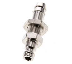 Laiton nickelé Coupleur d'air DN 5 Bouchon 9 mm Colonne de tuyau Bulkhead