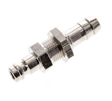 Laiton nickelé Coupleur d'air DN 5 Bouchon 9 mm Colonne de tuyau Bulkhead