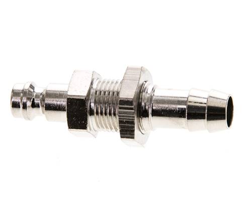 Laiton nickelé Coupleur d'air DN 5 Bouchon 9 mm Colonne de tuyau Bulkhead