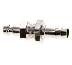 Laiton nickelé Coupleur d'air DN 5 Bouchon 9 mm Colonne de tuyau Bulkhead